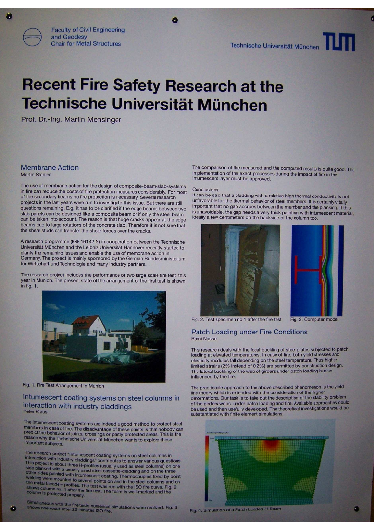 5.18 Recent Fire Safety Research at the Technische Universitat Munchen