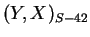 $ (Y,X)_{S-42}$
